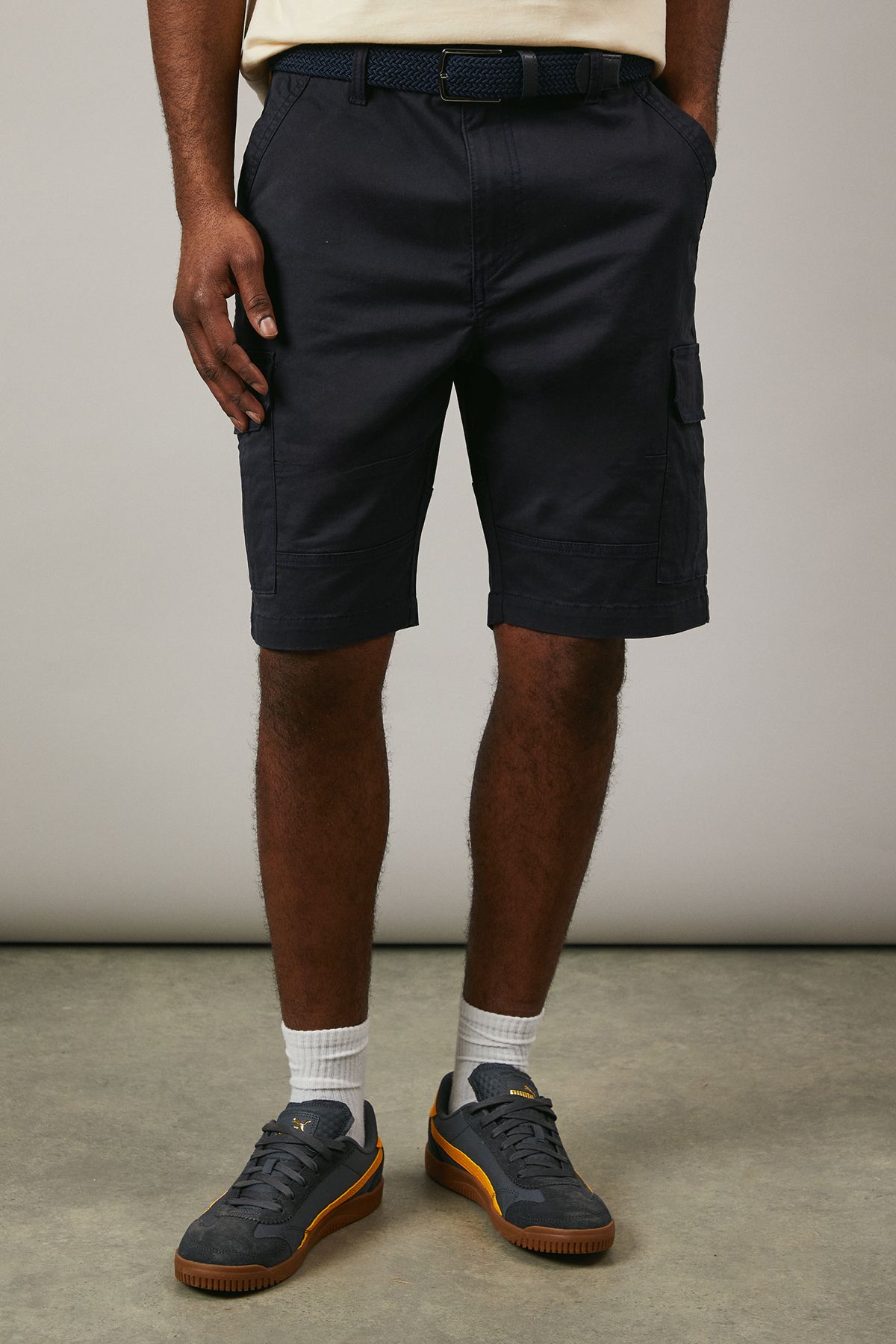 Navy Utility Cargo Shorts