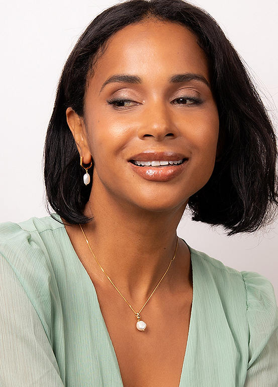 Fiorelli Baroque Freshwater Pearl Drop Pendant