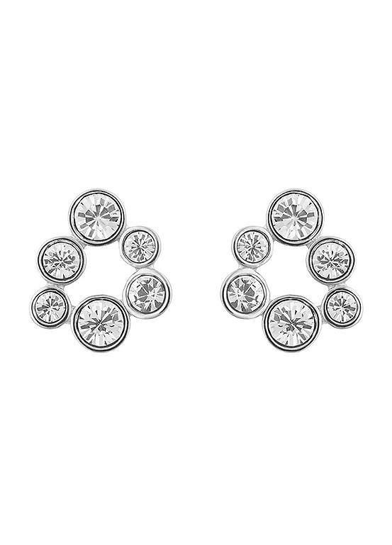 Fiorelli Bubble Stud Earrings with Clear Crystal