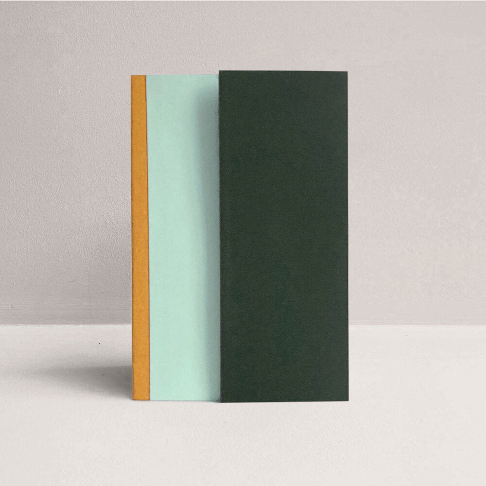 Amaretti | Paper Stories | Fold Notebook - Mint/Forest
