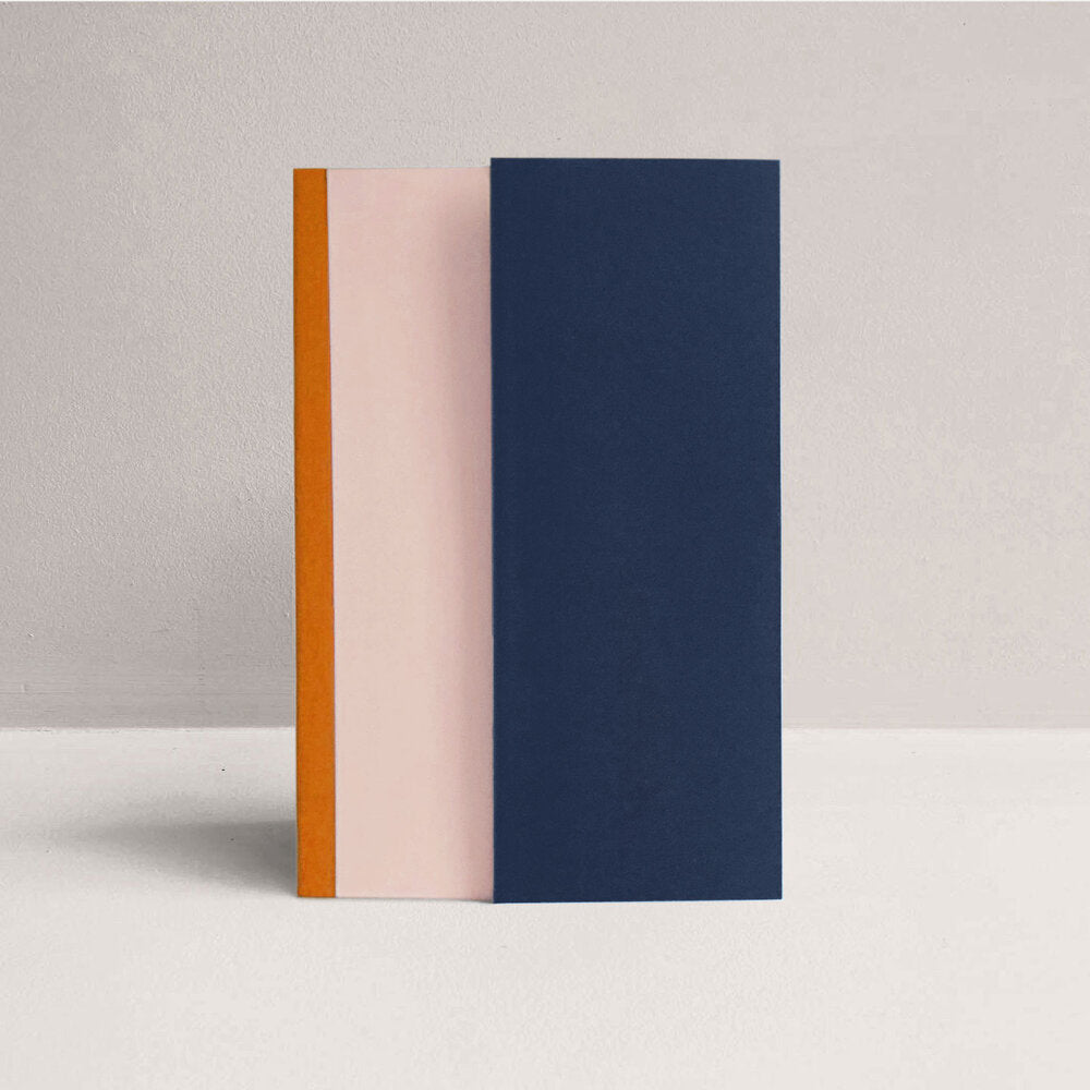 Amaretti | Paper Stories | Fold Notebook - Rose/Navy