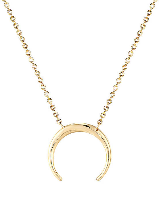 For You Collection 18Ct Gold Plated Tusk Adjustable Necklace