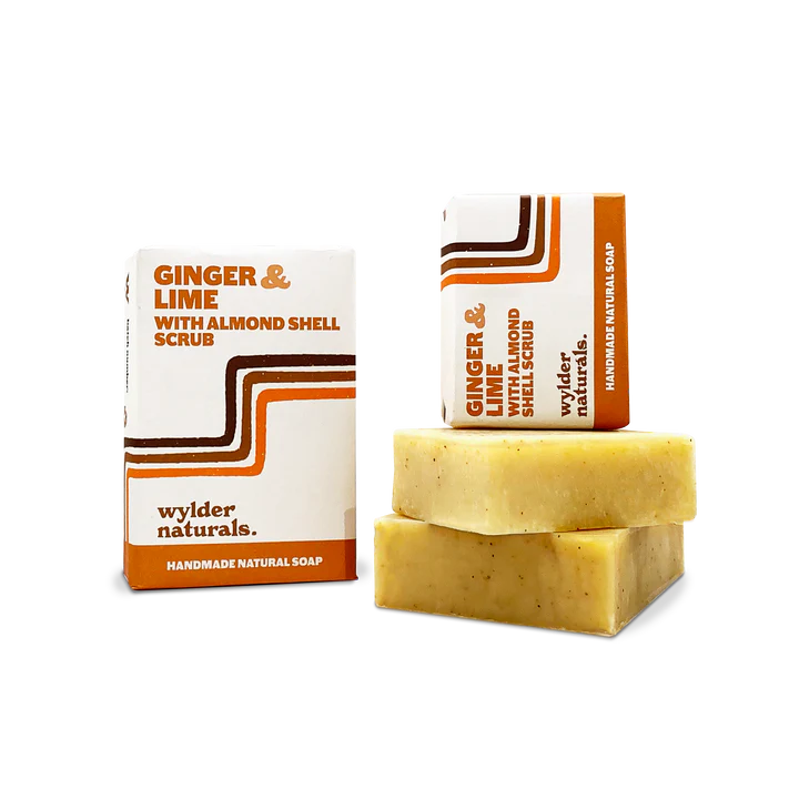Wylder Naturals Soaps - Ginger & Lime with Almond Shell