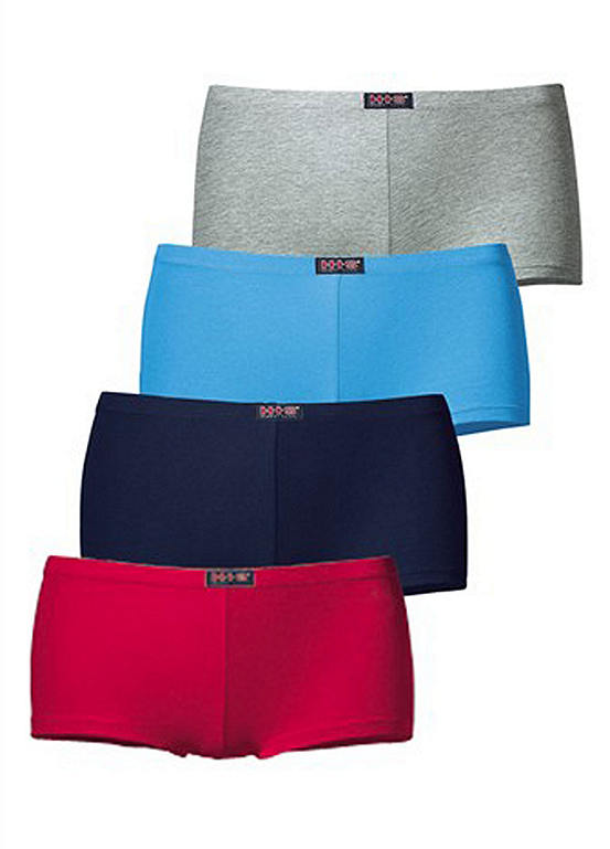 H.I.S Pack of 4 Jersey Shorties