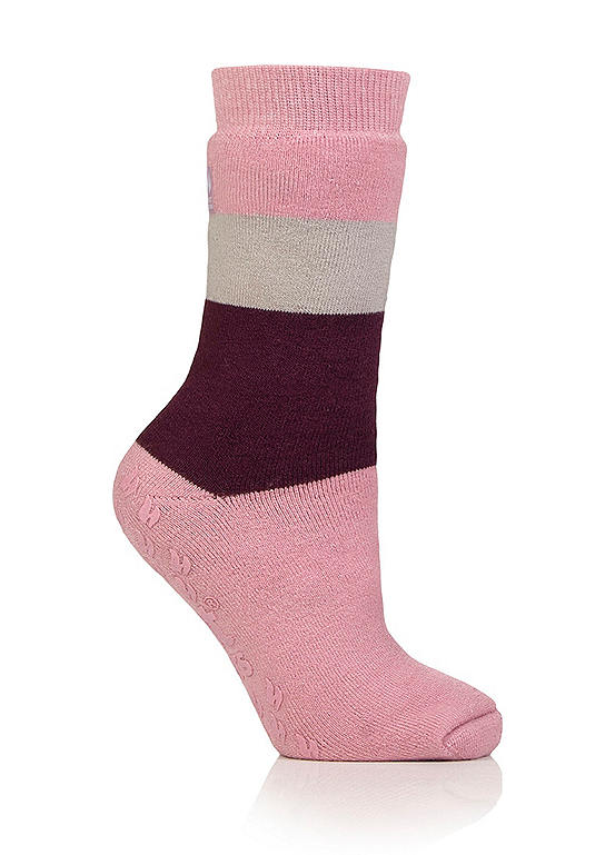 Heat Holders 1 Pair Ladies Iomi - Block Stripe Socks