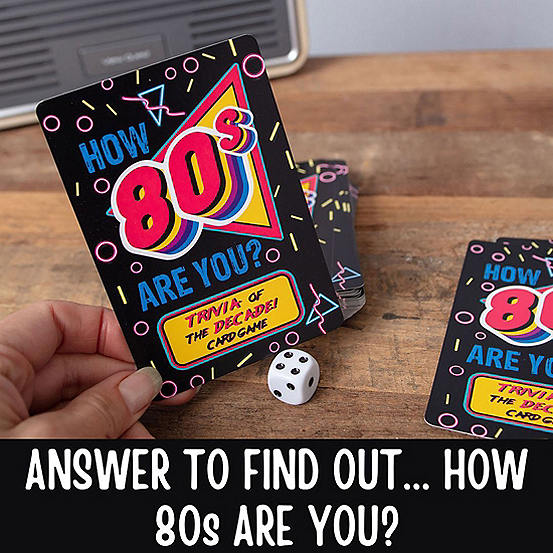 How 80s Are You? 80s Trivia Cards Family Game
