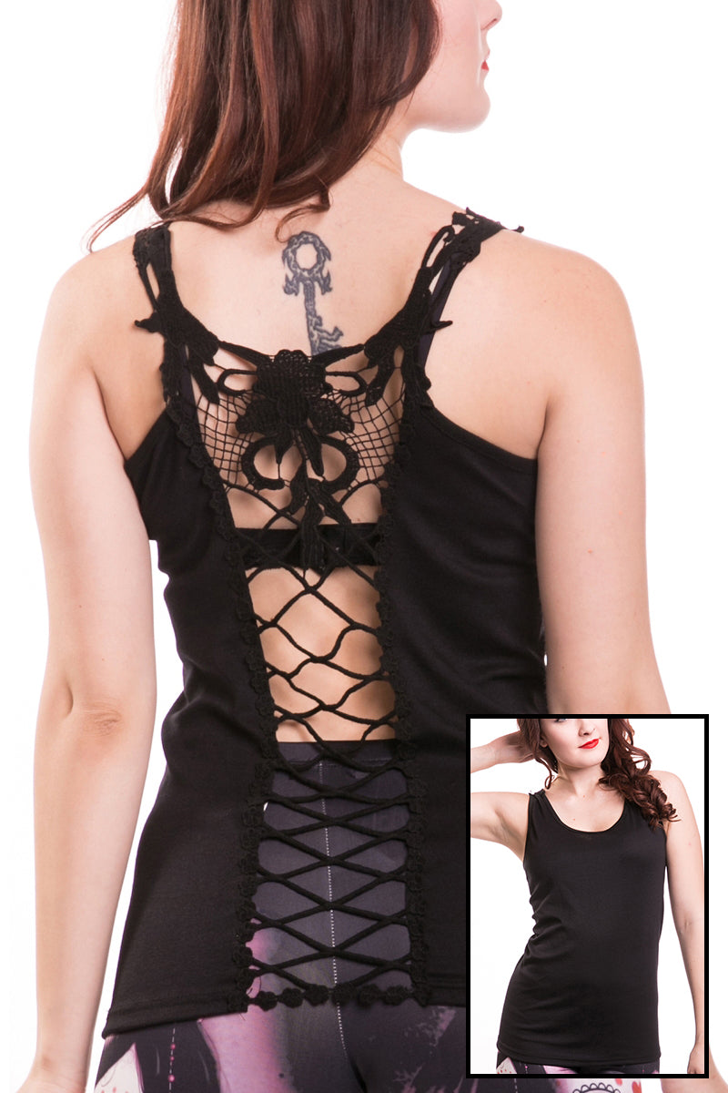 Innocent Cross Lace Vest