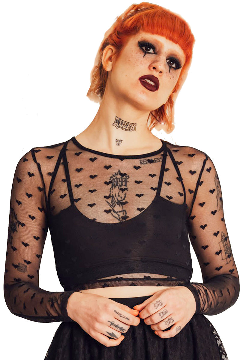 Jawbreaker Heartcore Crop Top