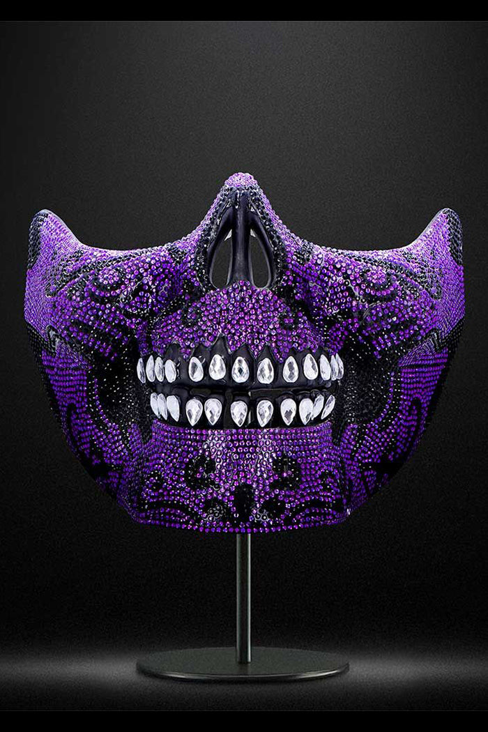 Jewelled Masquerade Mask Purple