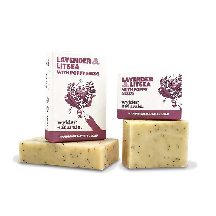 Wylder Naturals Soaps - Lavender & Litsea with Poppy Seeds