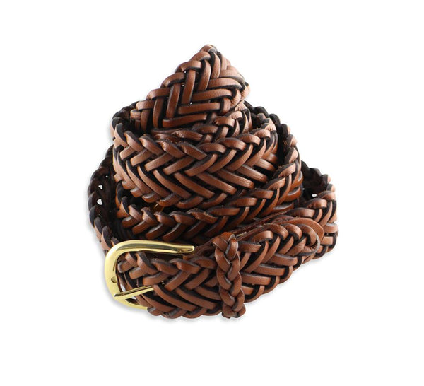 Leather Plaited Belt