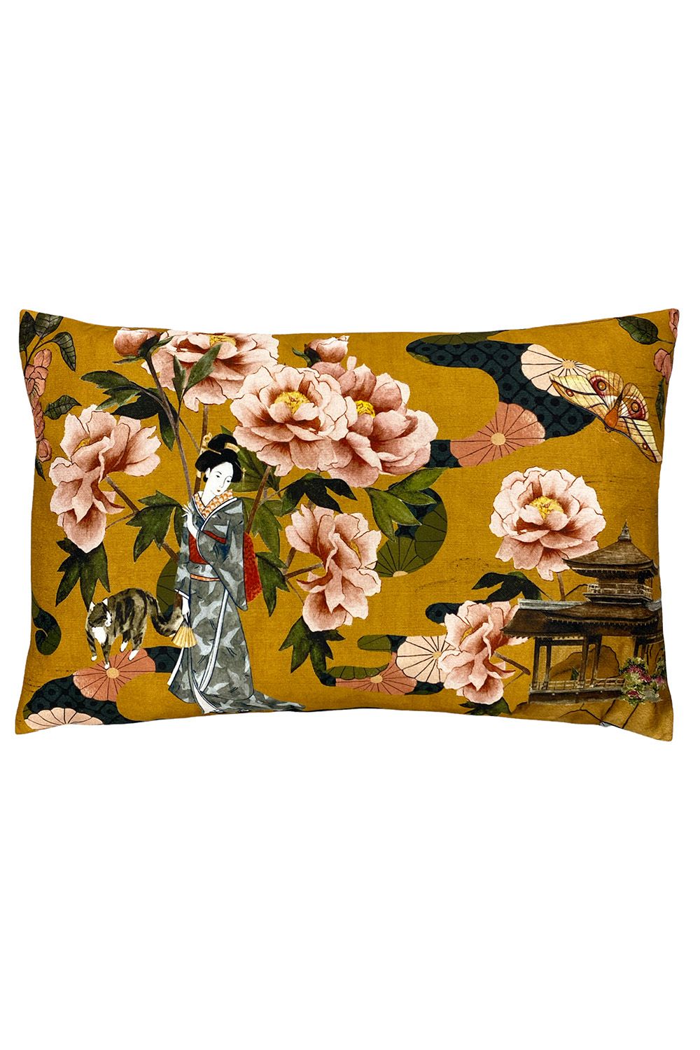 Geisha Floral Square Cushion
