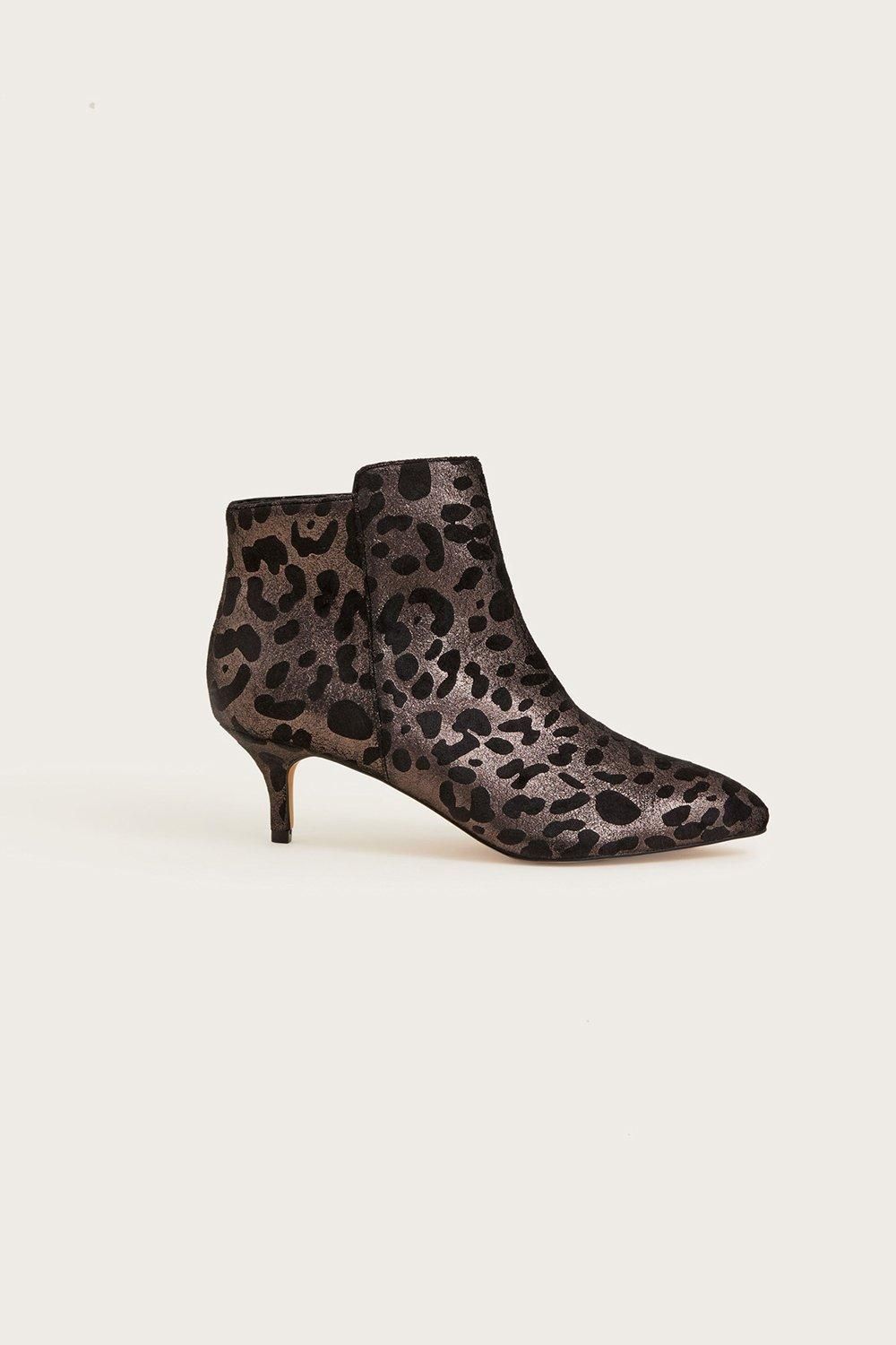 Leopard Ankle Boots