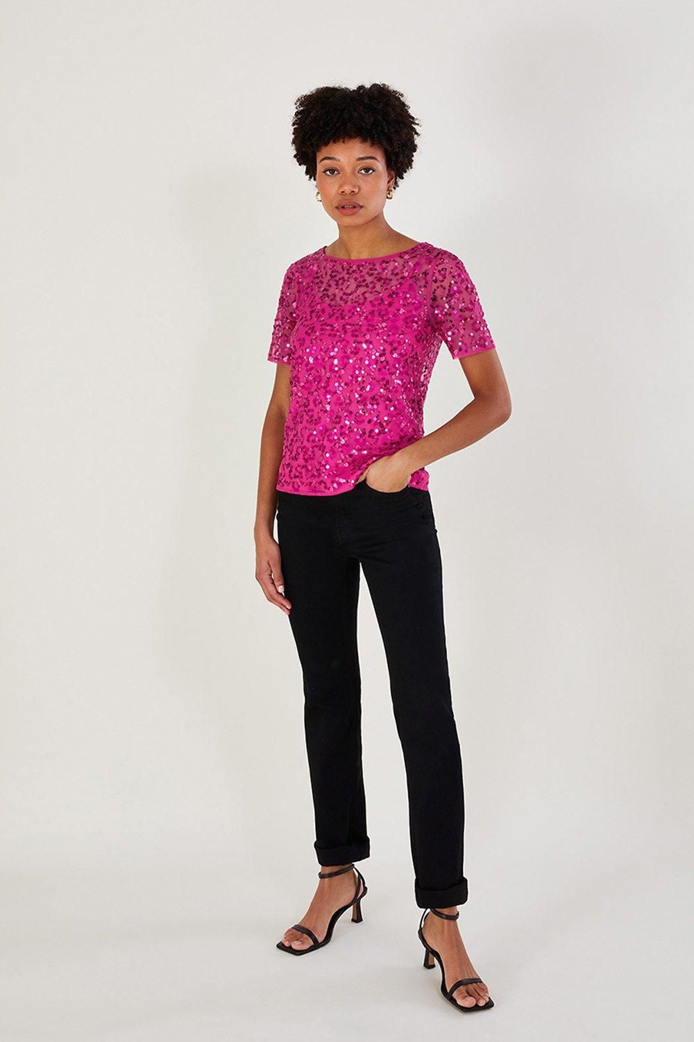 'Zoey' Sequin T-Shirt