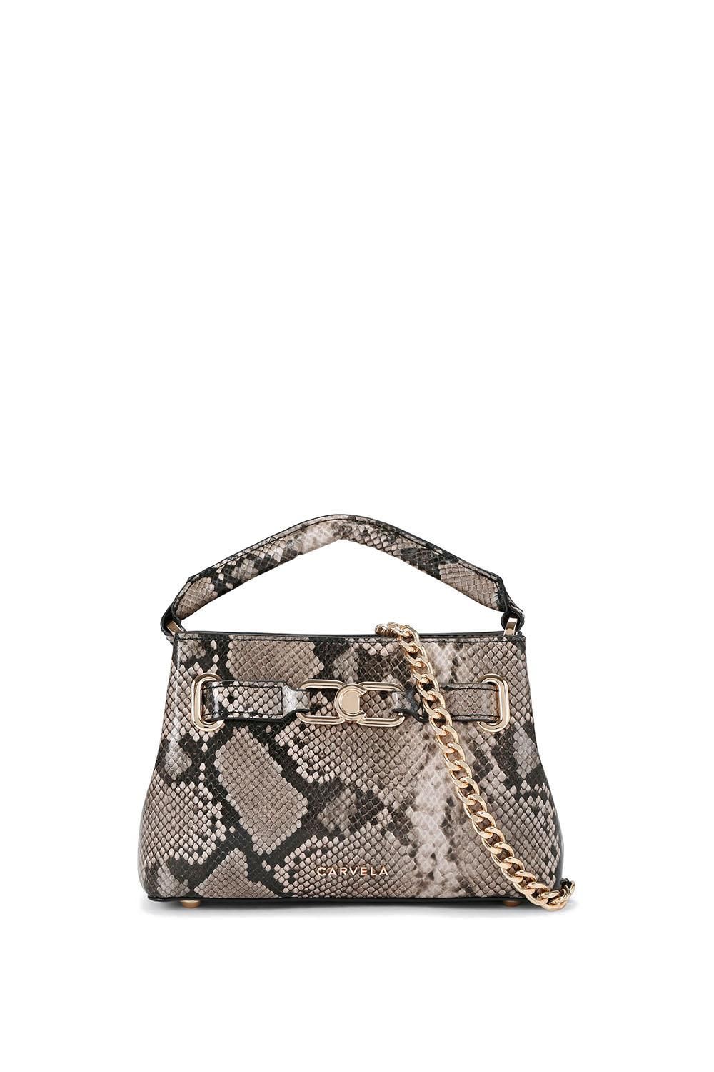 'Daniella Mini Tote' Croc Print Bag