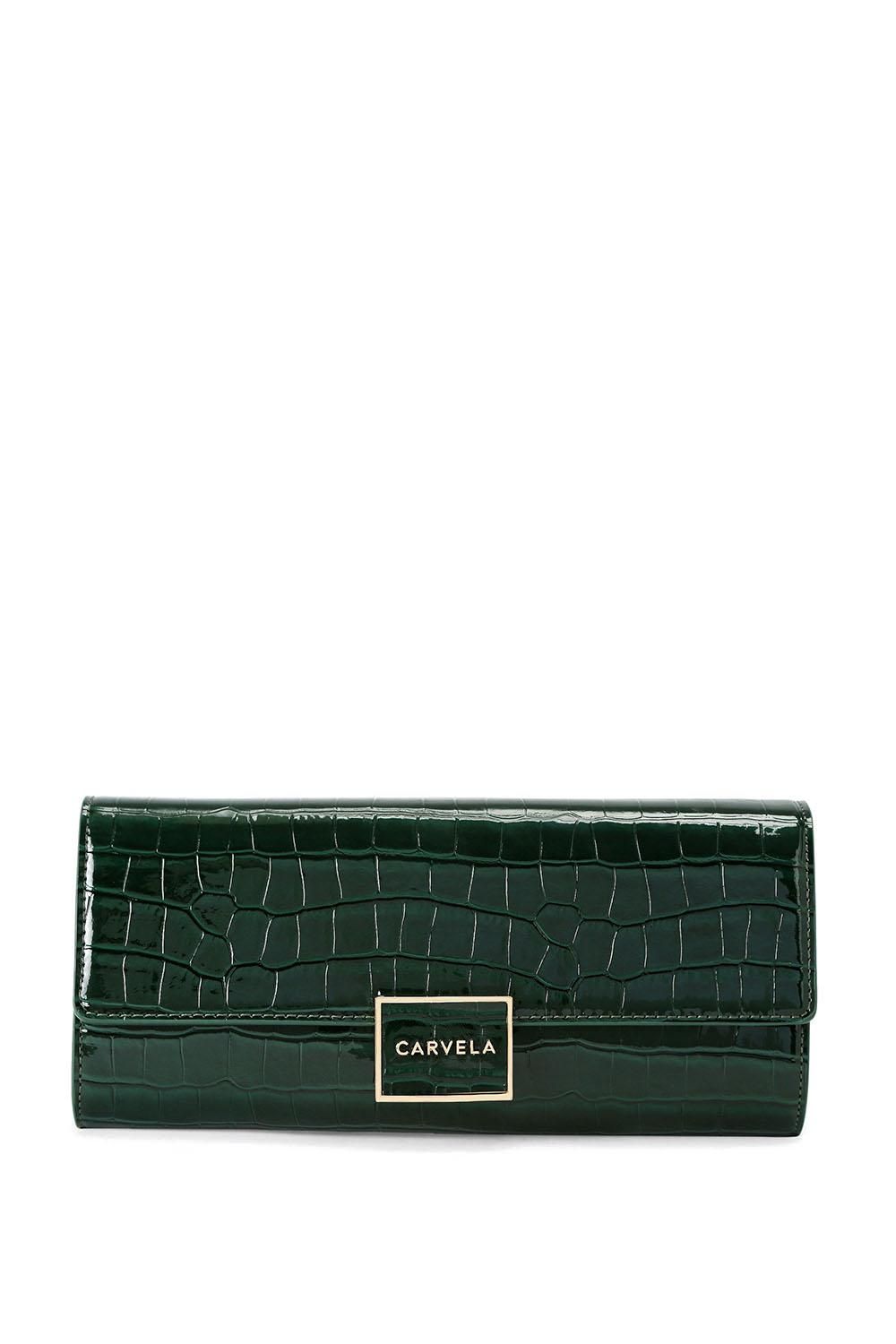 'Jessica Clutch' Croc Print Bag