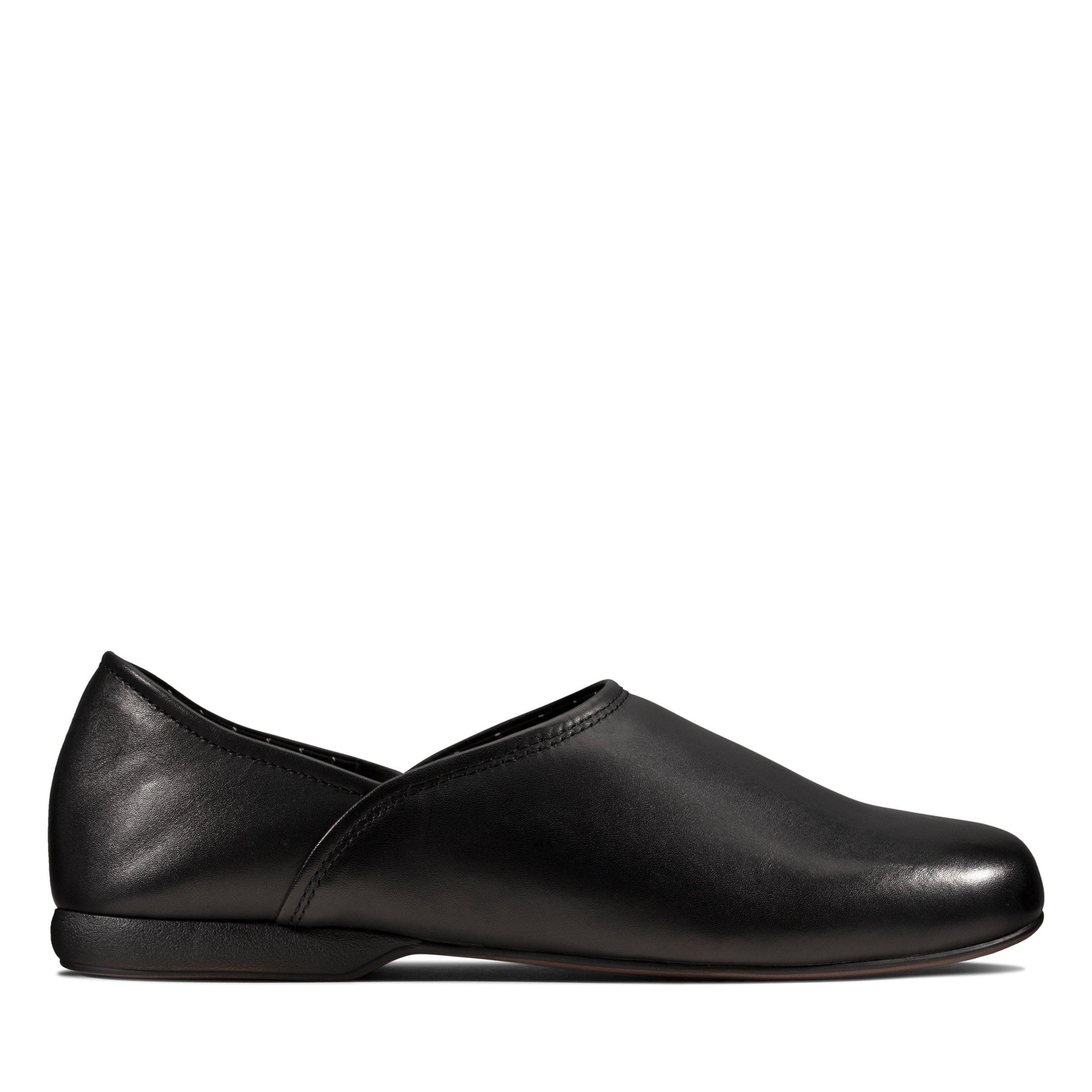 Harston Elite Slipper Black Leather Slippers