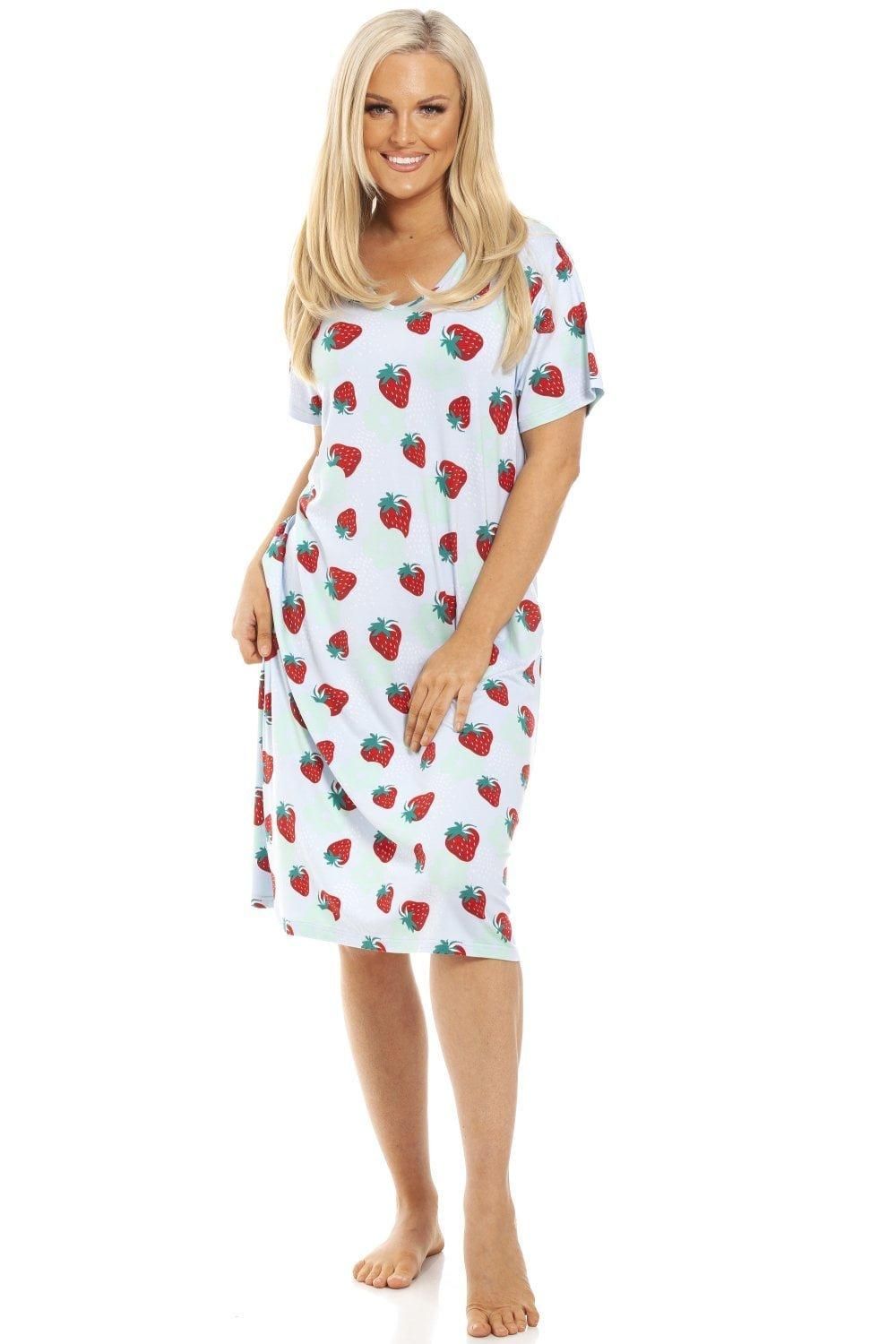 Spandex Short Sleeve Nightdress