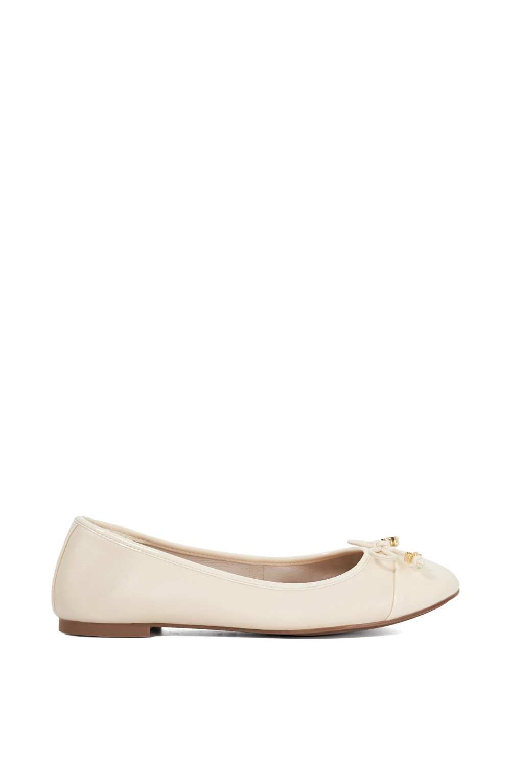 Wide Fit 'Hallo' Leather Ballet Pumps