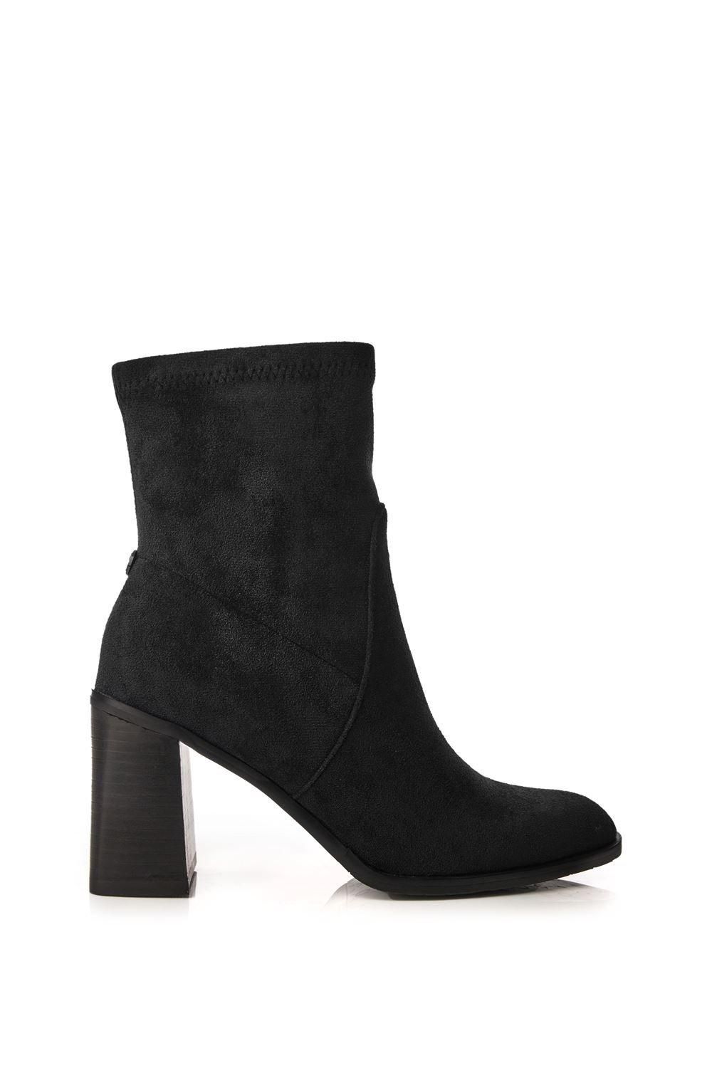 'Marylou' Alcantara Heeled Boots