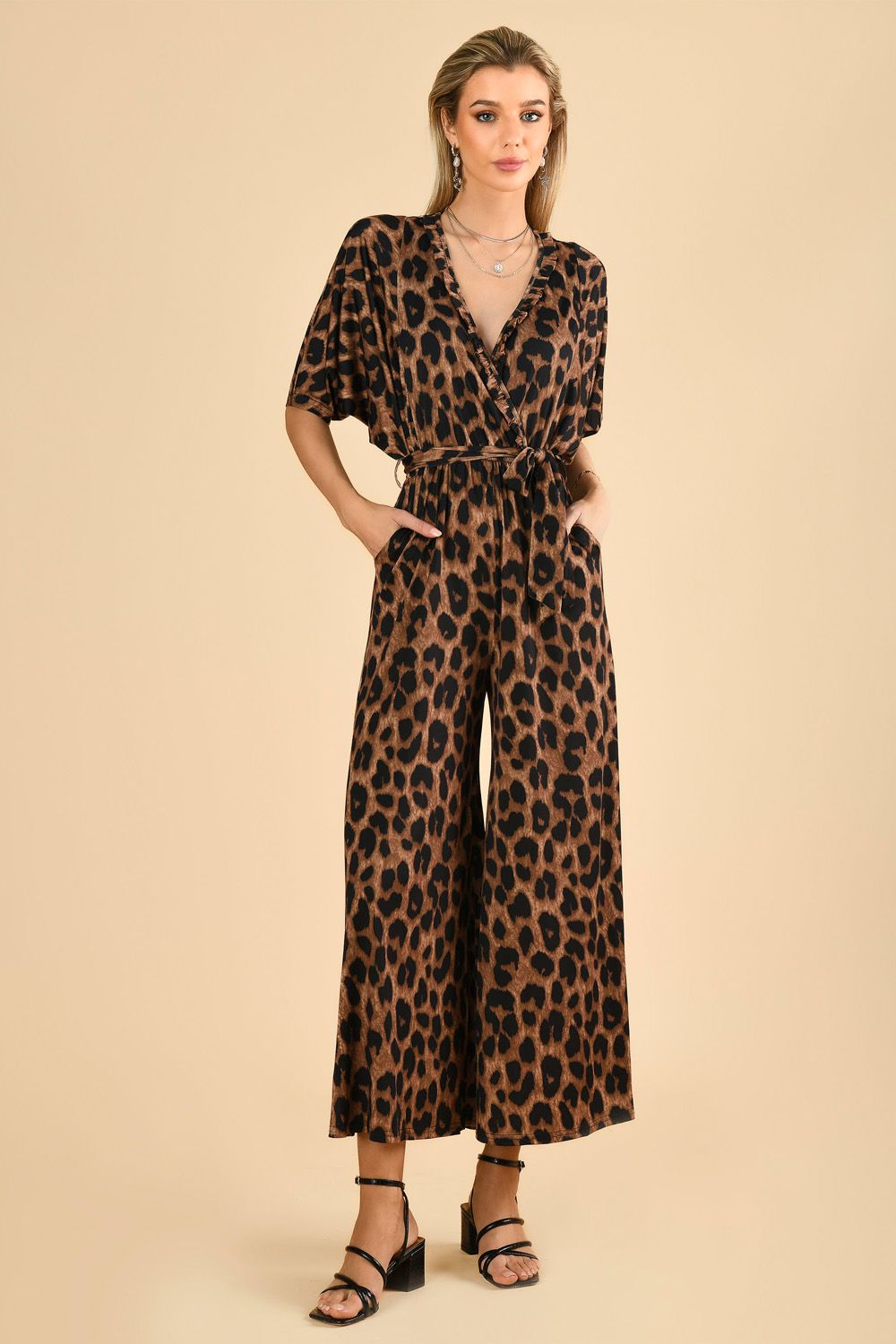Bianca Wrap Front Jumpsuit