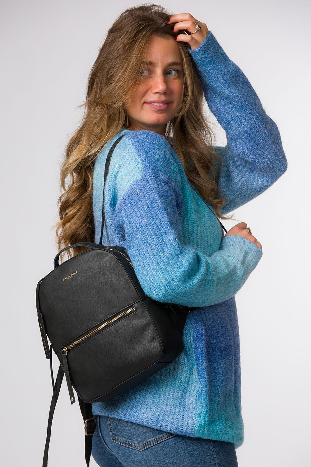 'York' Leather Backpack