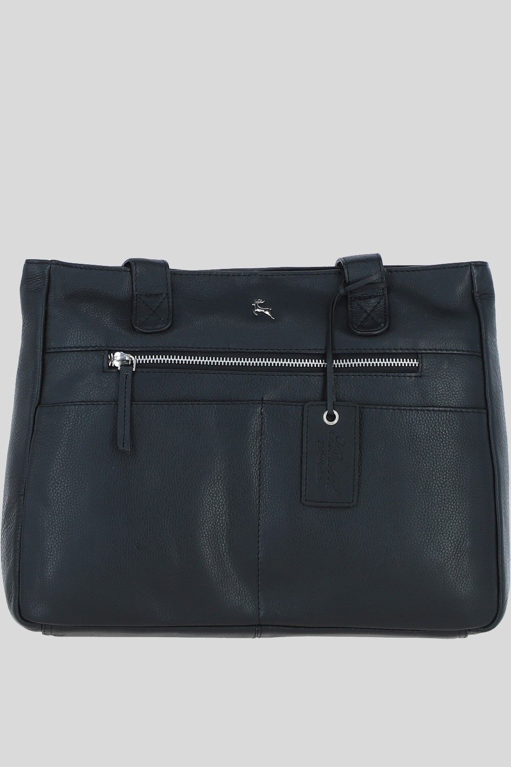 'London' Real Leather Shoulder Bag