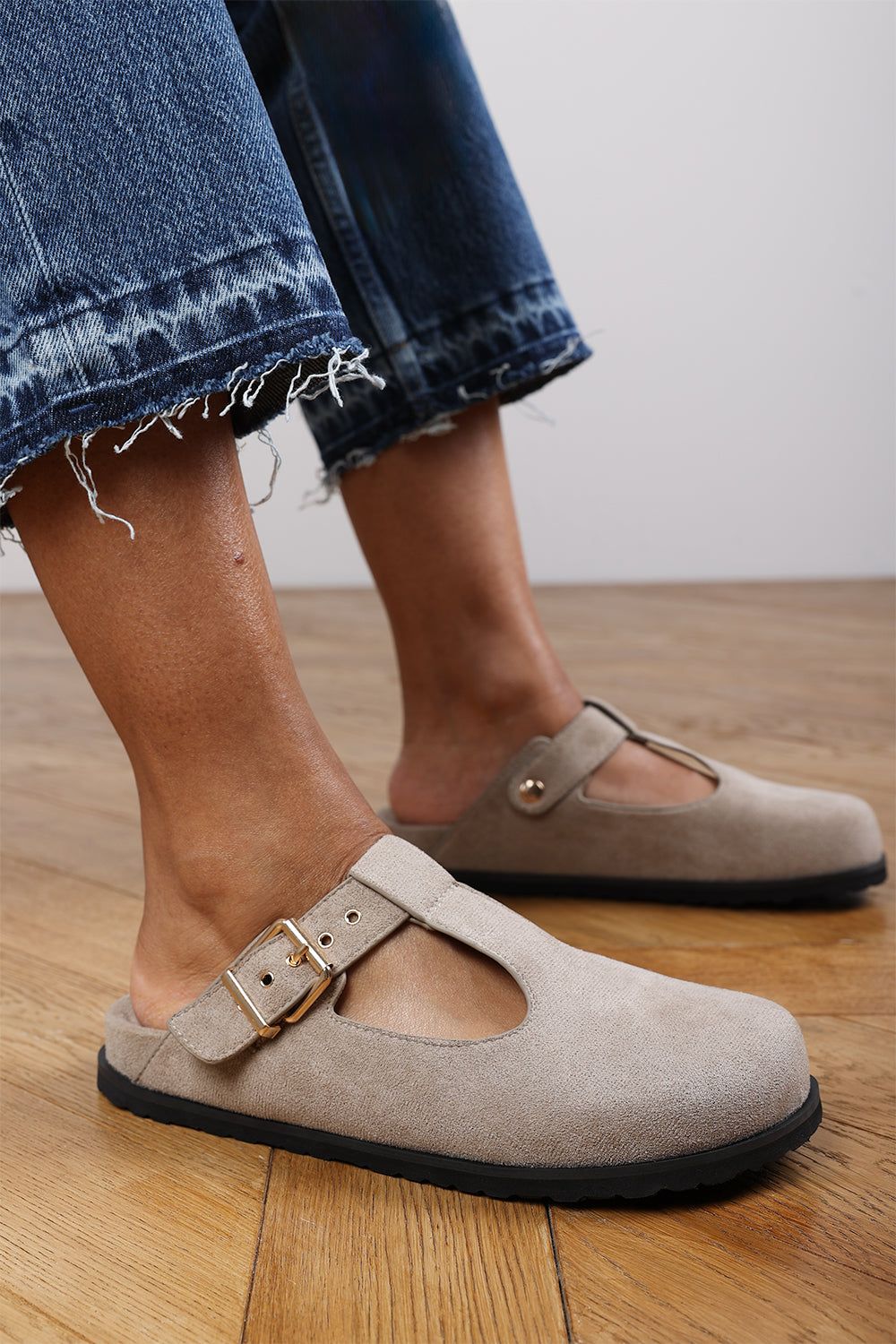 'Sasha' Clog Inspired Flatform Slider Sandals
