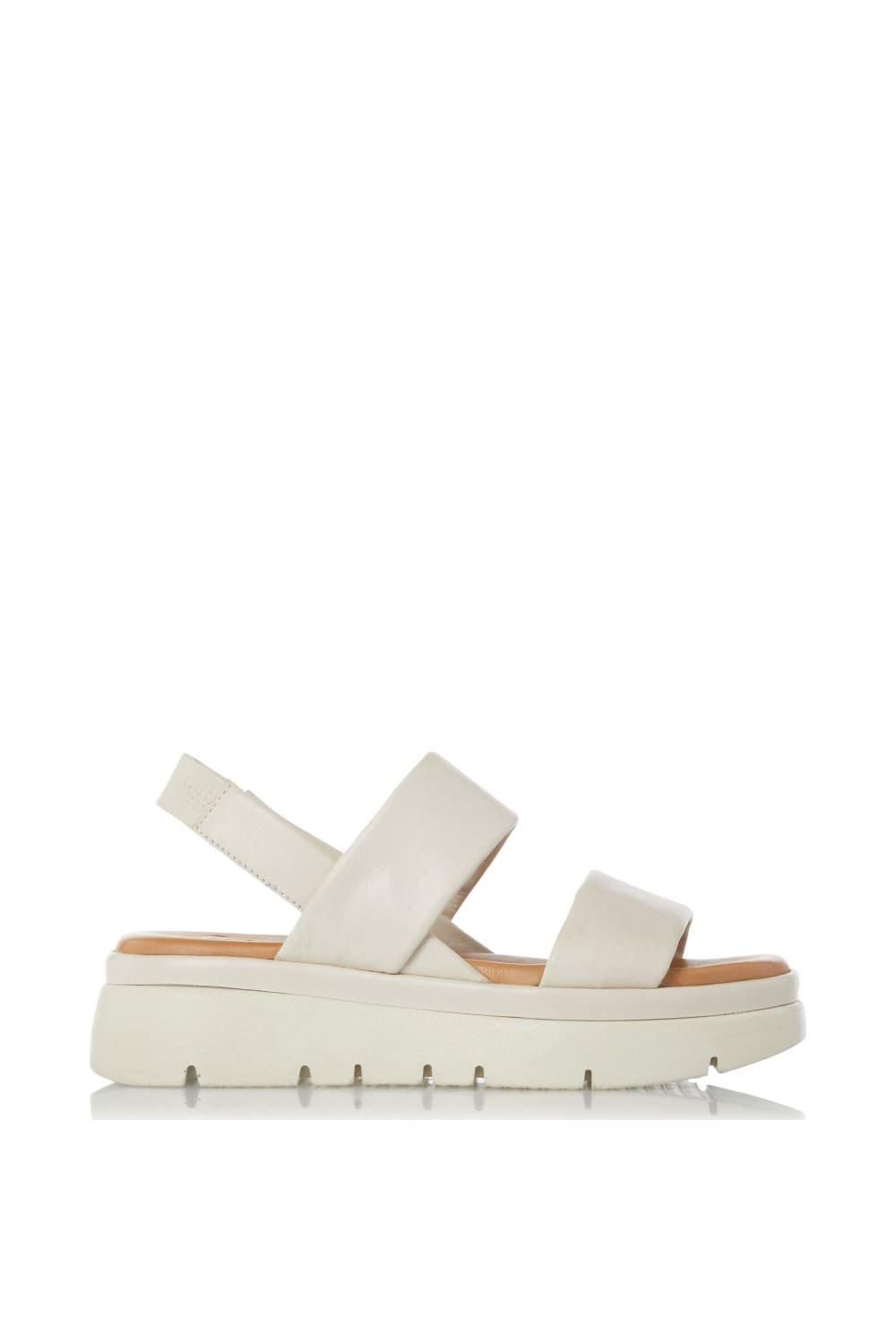 'Location' Leather Flatforms