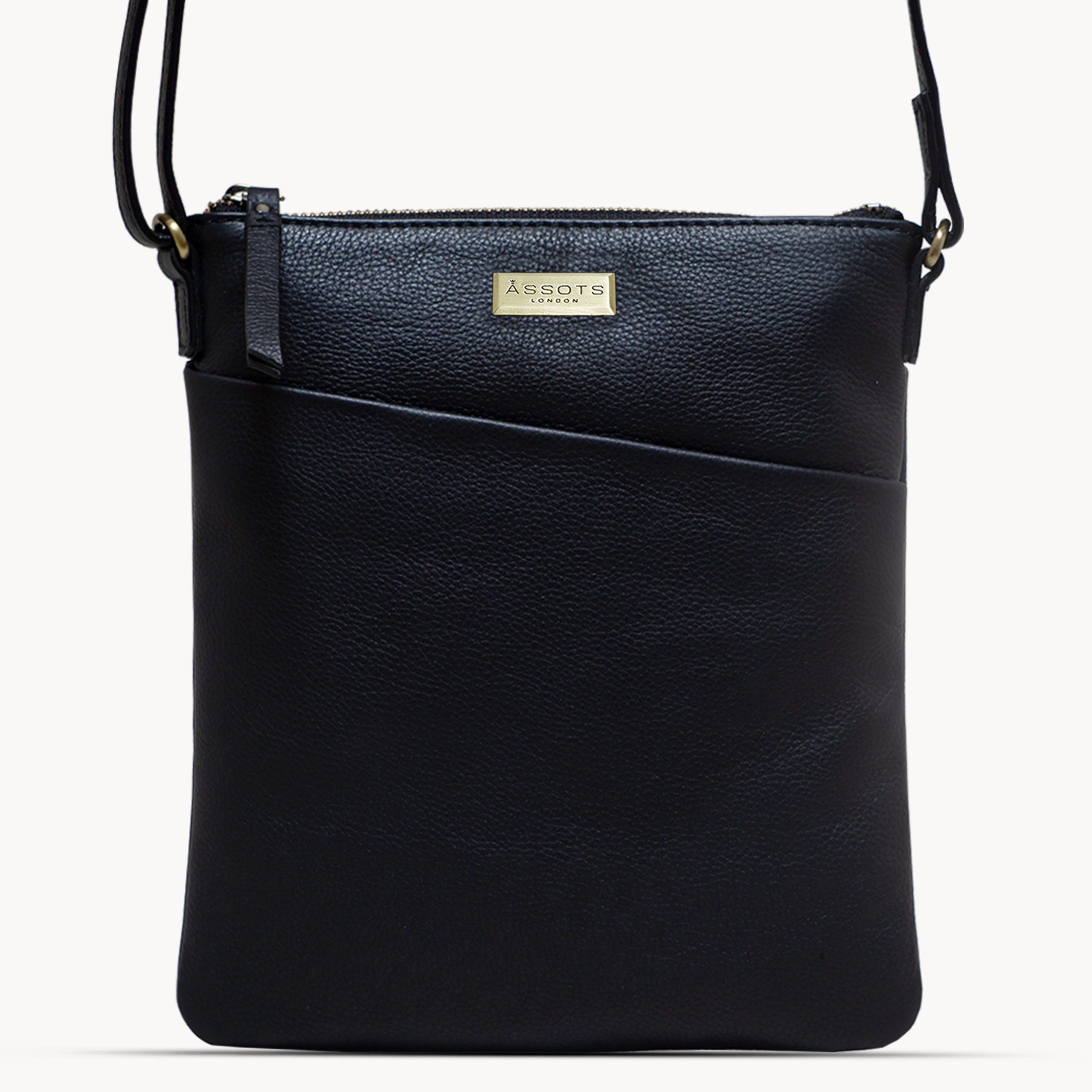 'LINBY' Pebble Grain Leather Crossbody Sling Bag