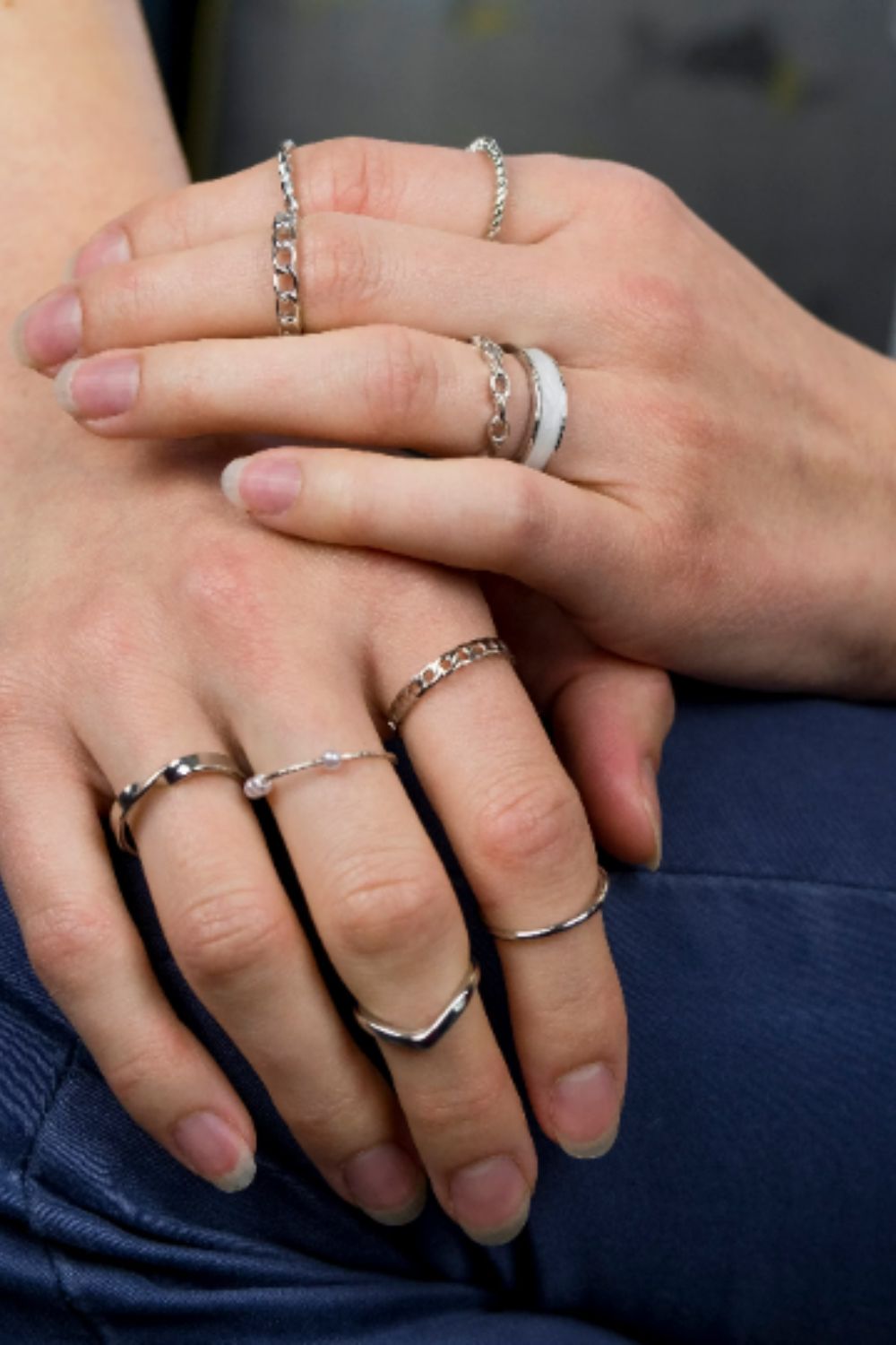 10 Piece Boho Gold Tribal midi Pearl Vintage Stackable Ring Set