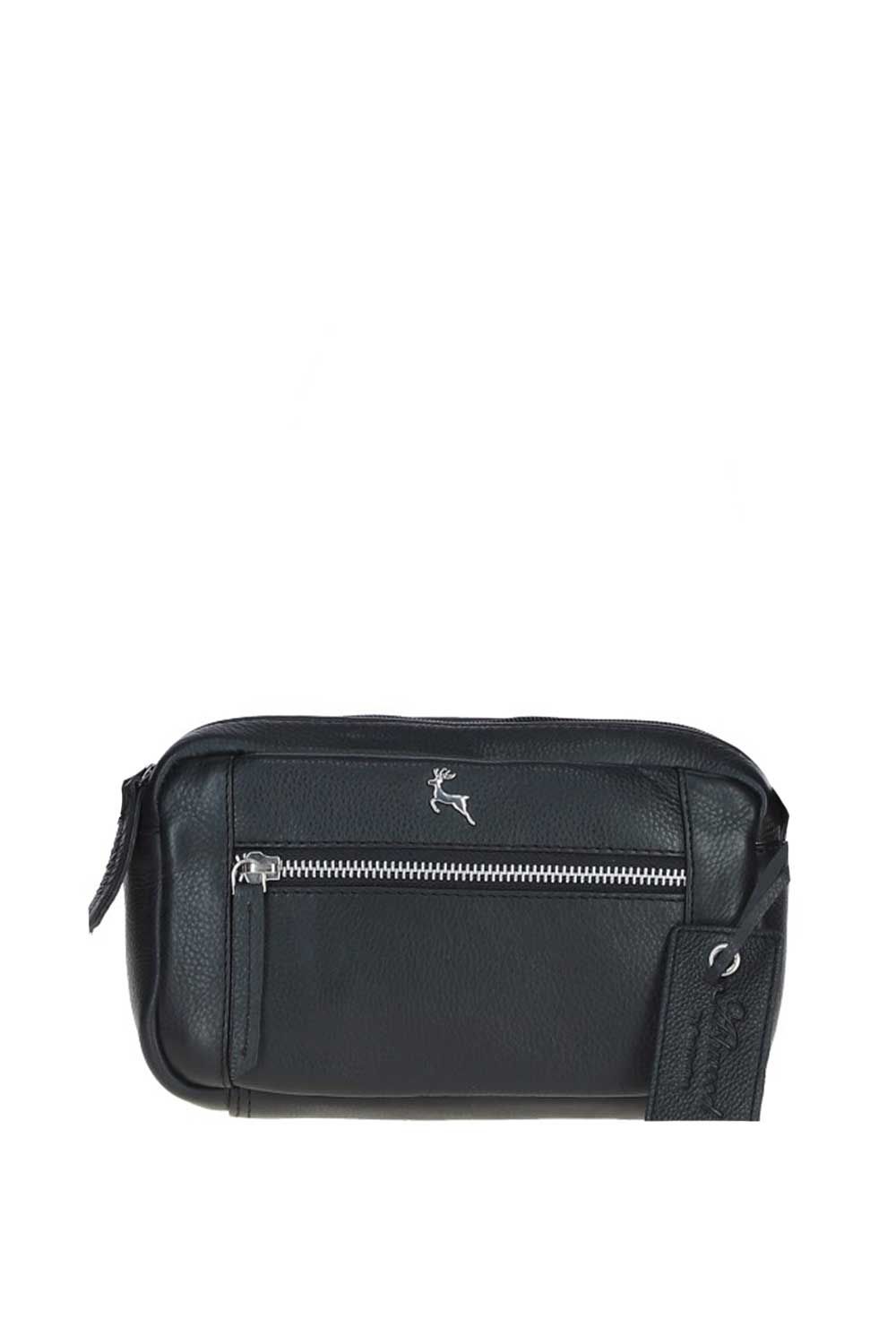 'Cork' Compact Leather Crossbody Bag