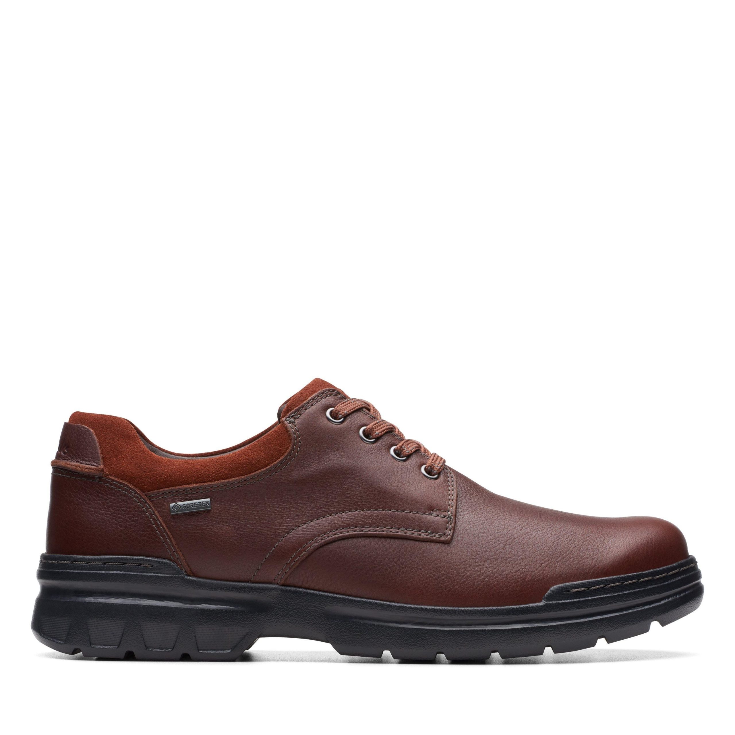 Rockie Walk GORE-TEX Dark Tan Leather Derby Shoes