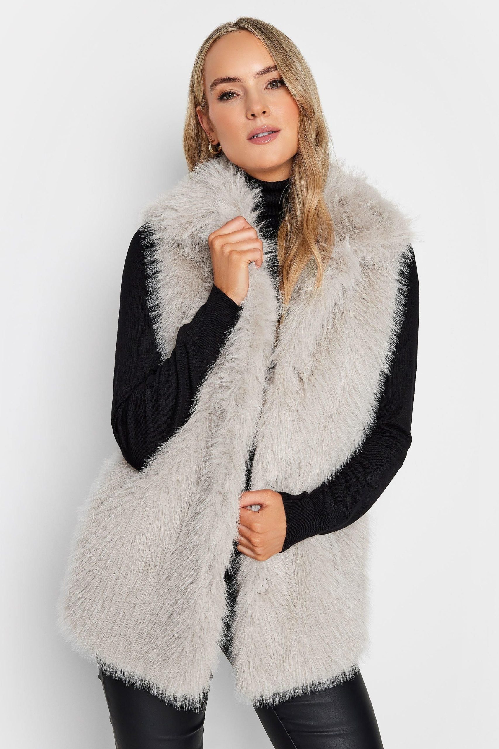 Tall Faux Fur Gilet