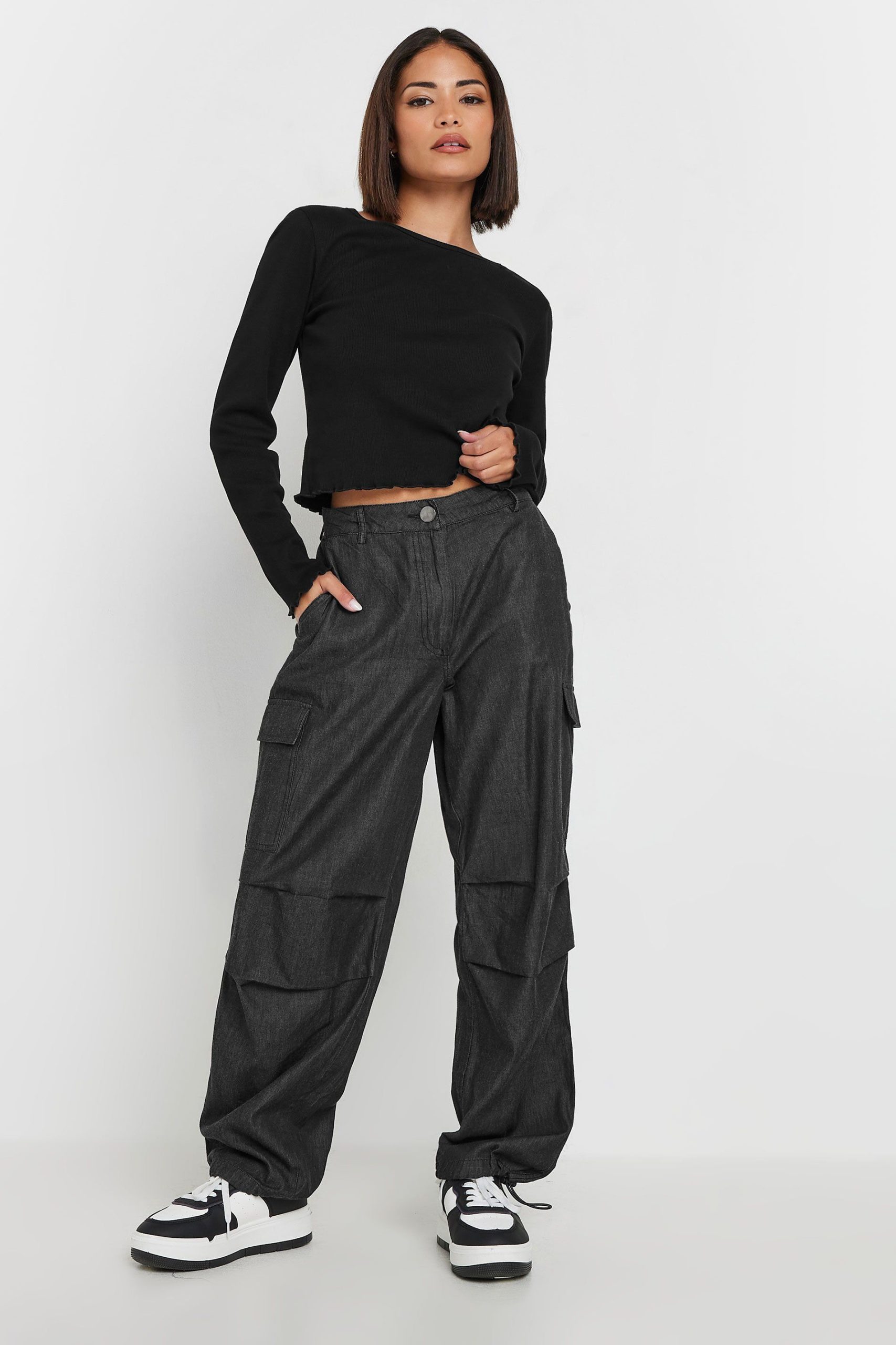 Petite Parachute Trousers