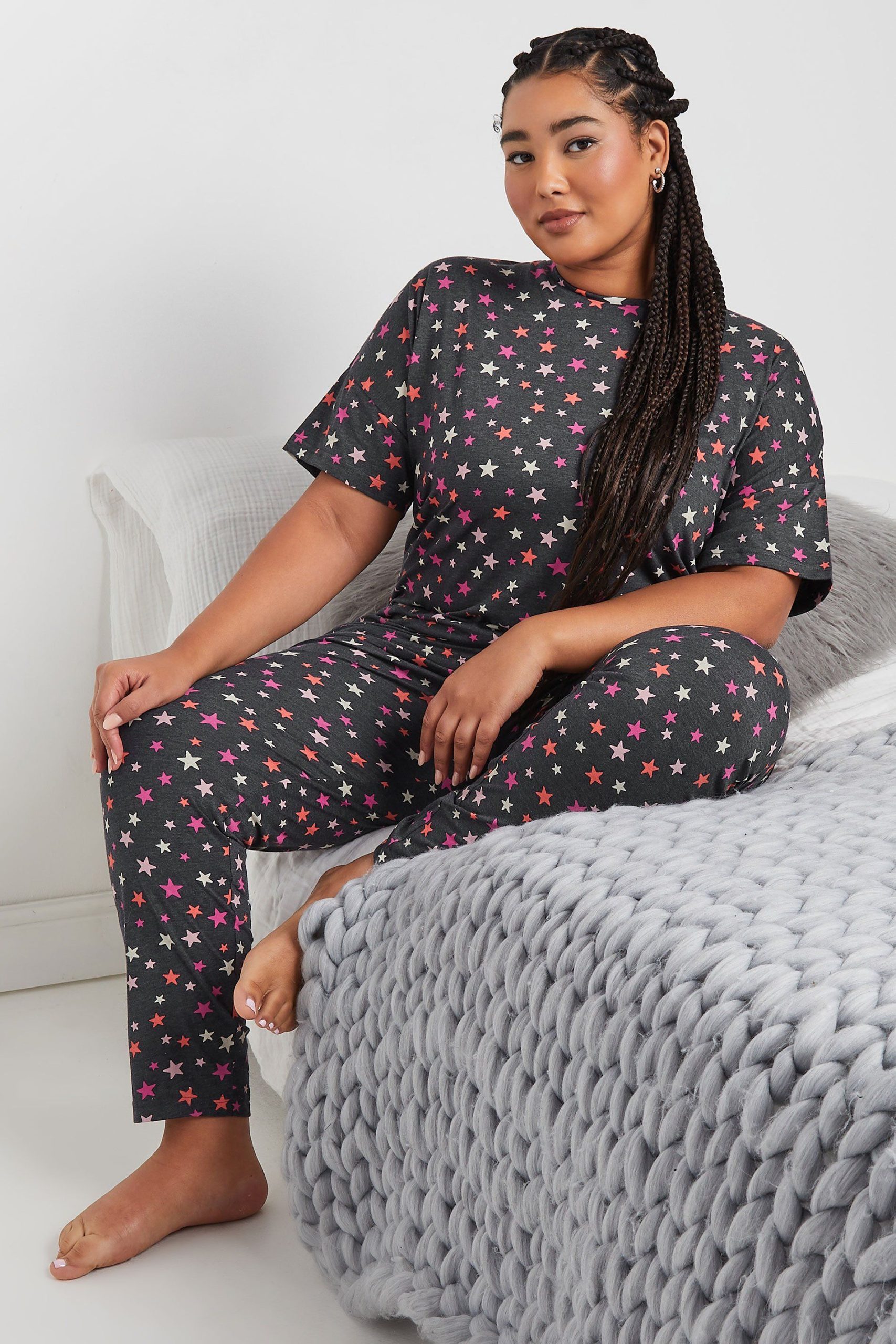 Printed Short Sleeve Pyjama Set