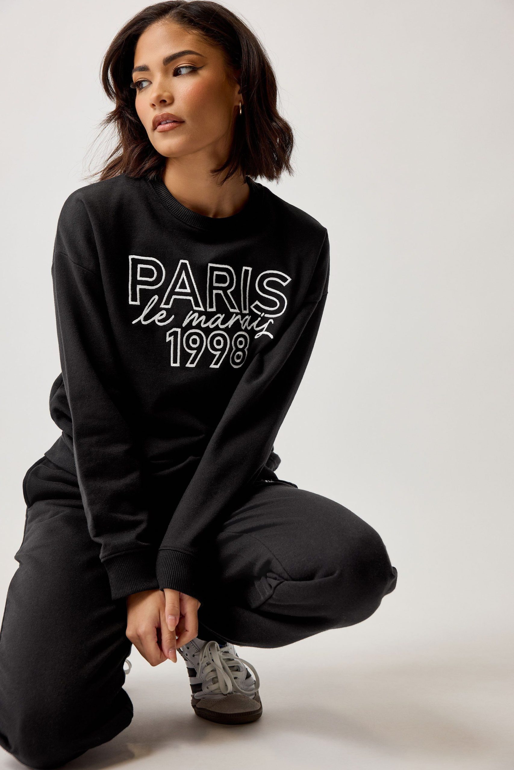 Petite Slogan Sweatshirt