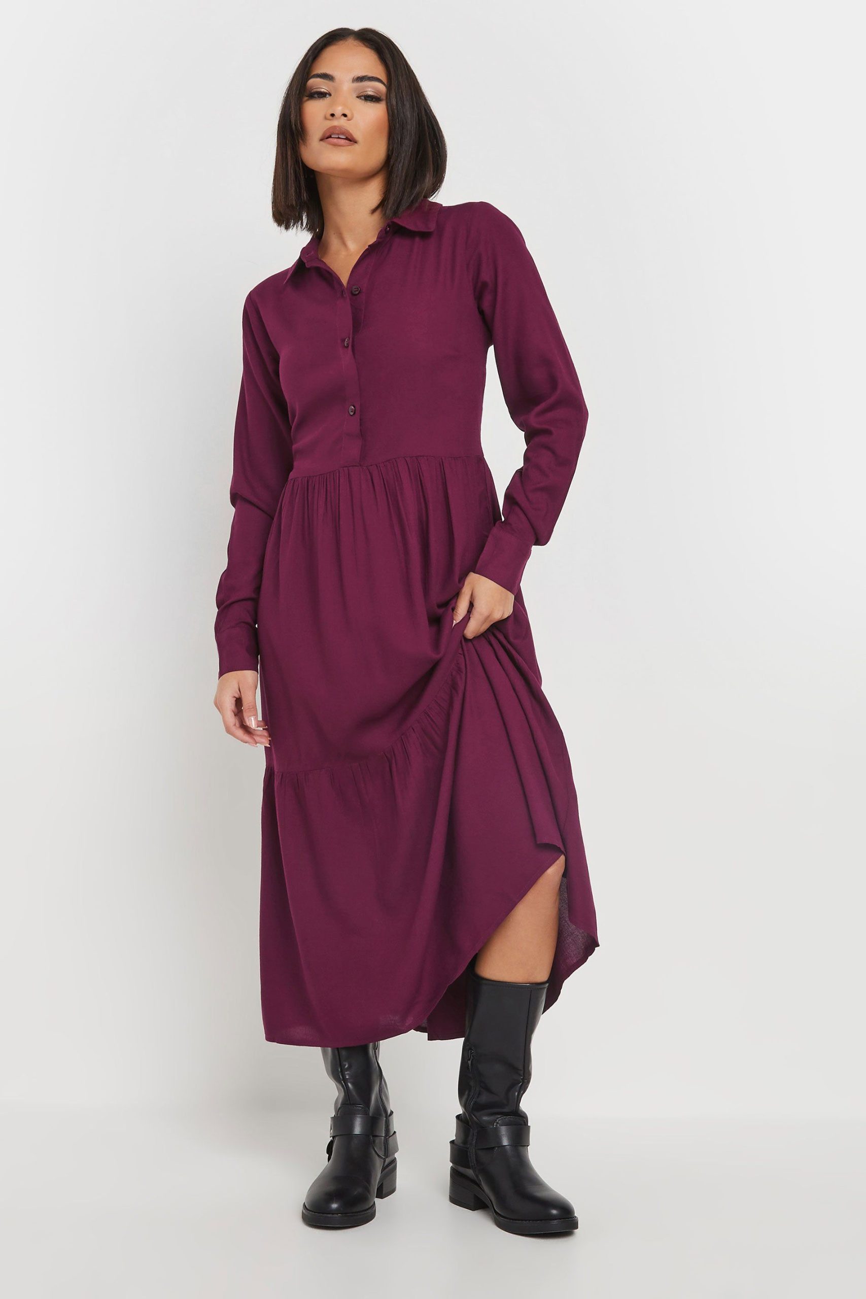 Petite Sleeved Smock Dress