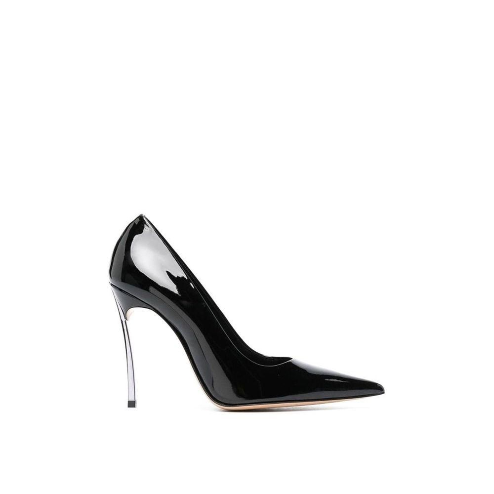 Superblade Patent Effect Leather Pumps with Steel Blade Heel-