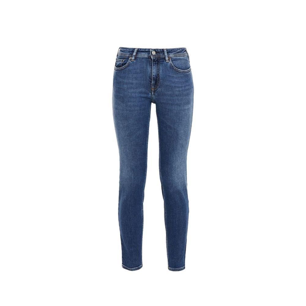 Climb Mid Cotton Denim Skinny Jeans- Blue Jeans