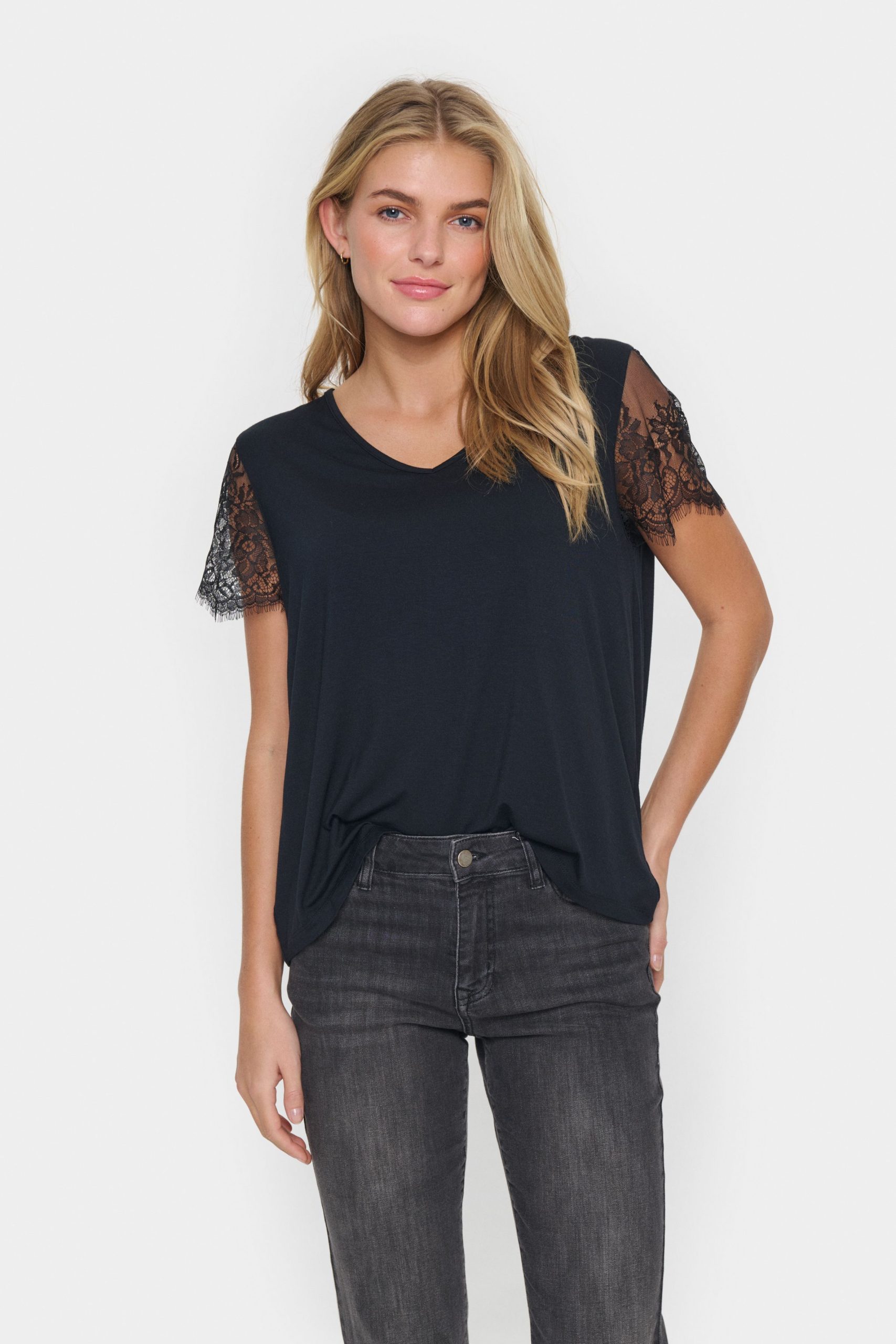 ZhantiSZ Lace Sleeve Blouse