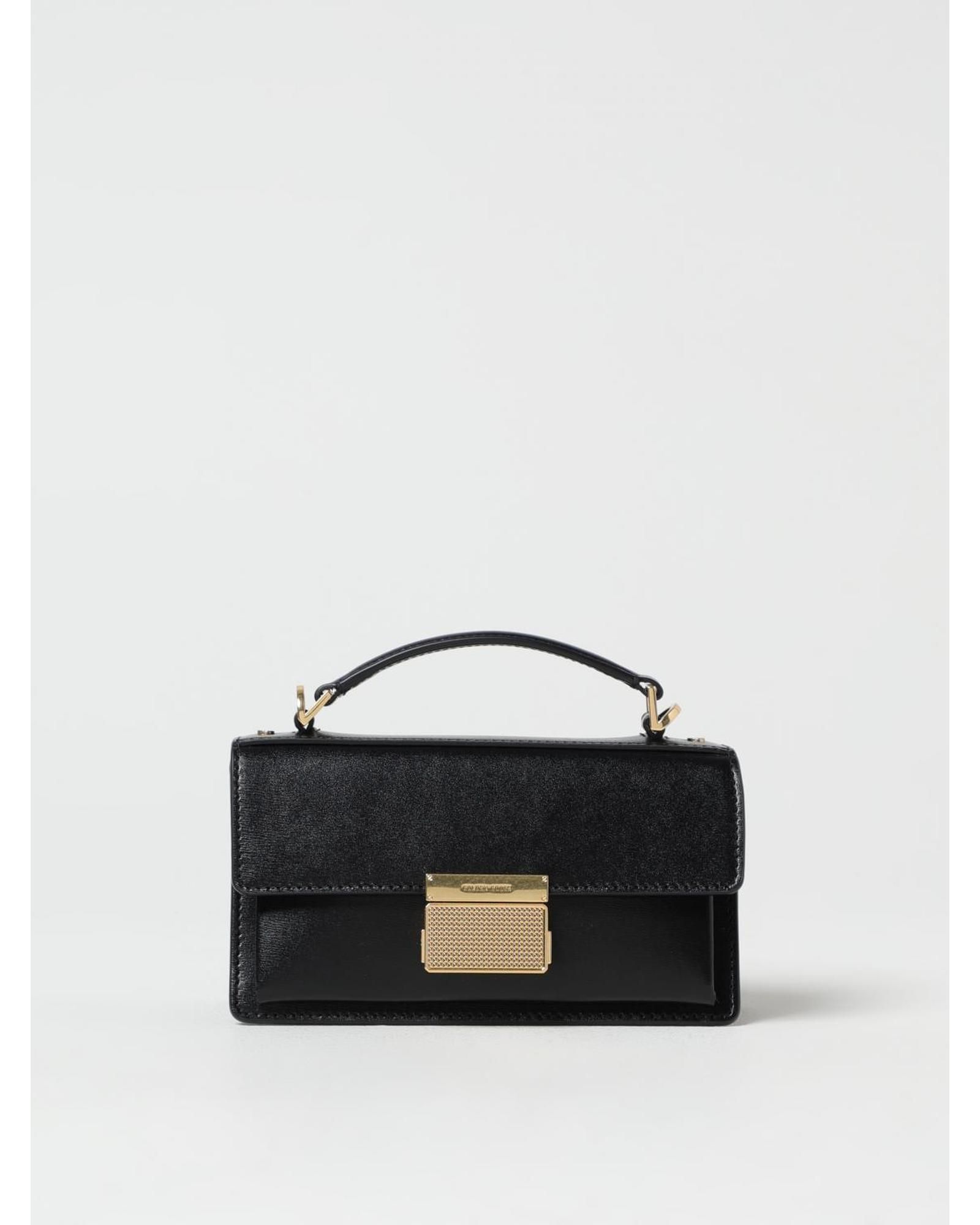 Top Handle Clutch Bag Wo - Black