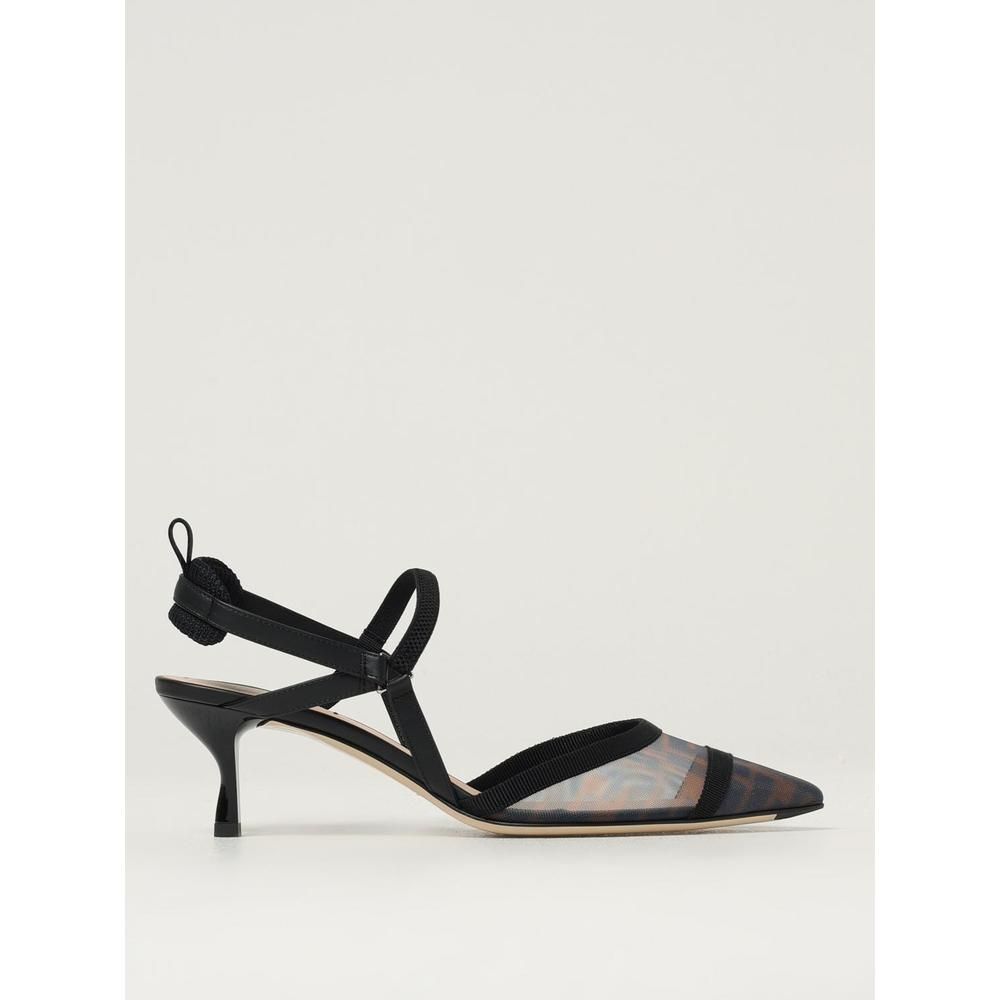 Mesh Slingback Heels- Tobacco Pumps