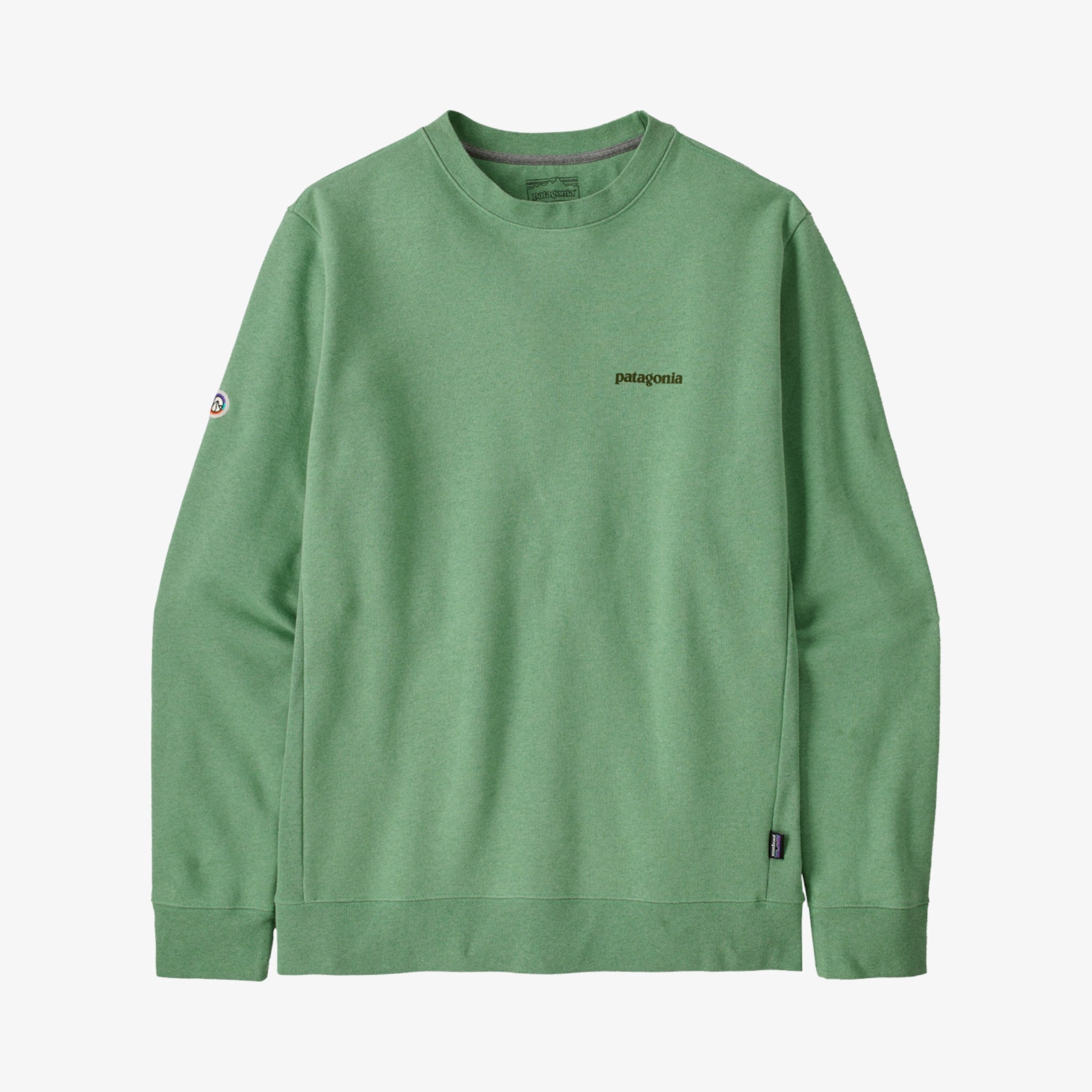 Patagonia Fitz Roy Icon Uprisal Crewneck Sweatshirt - Ellwood Green
