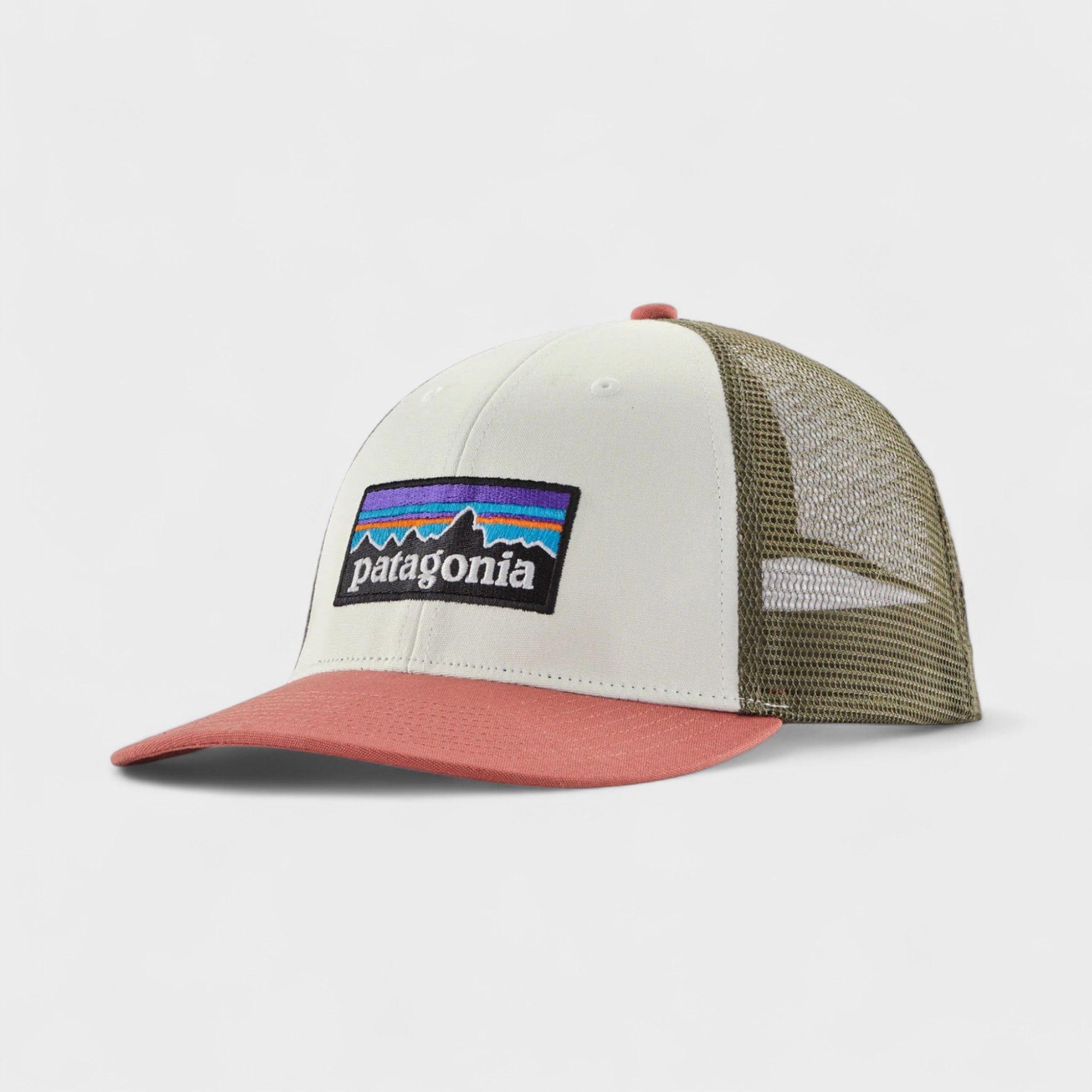 Patagonia P-6 Logo LoPro Trucker Hat - Birch White