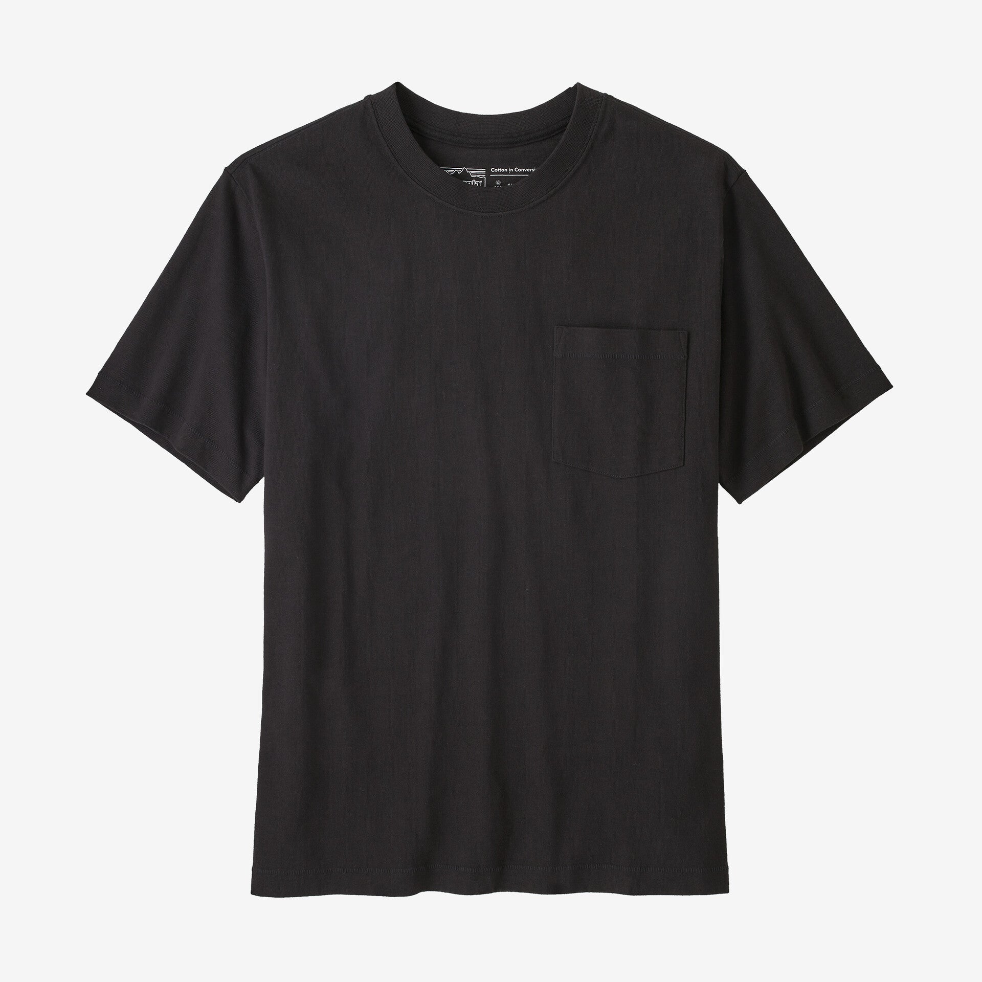 Patagonia Cotton in Conversion Midweight Pocket Tee - Black
