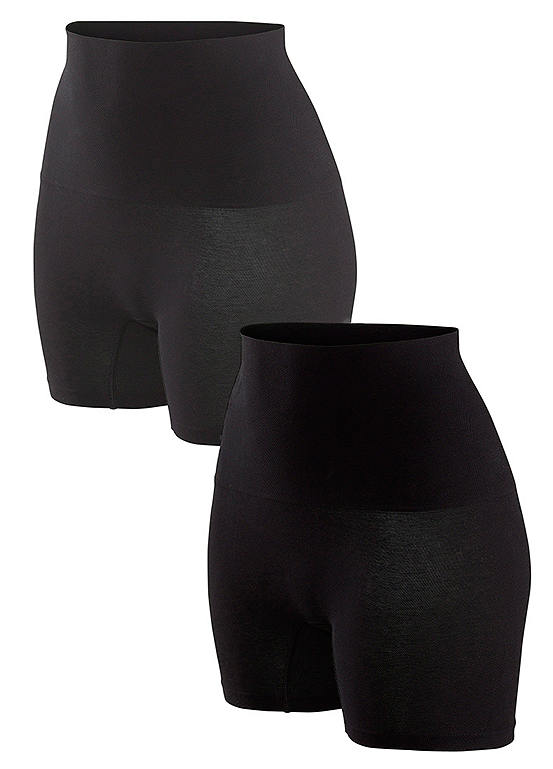 Petite Fleur Pack of 2 Body-Shaping Shorts