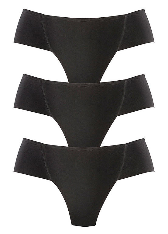 Petite Fleur Pack of 3 Control Thongs