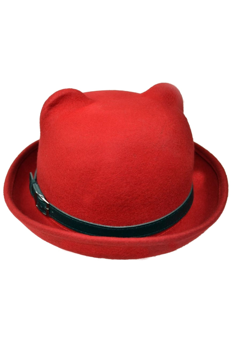 Poizen Kitty Bowler Red