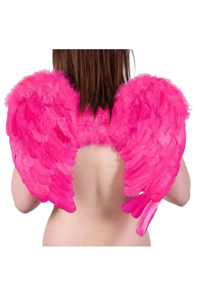 Poizen Medium Pink Feather Wings